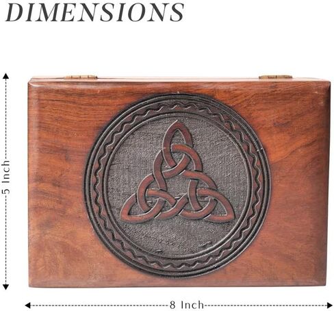 ABHISUBYA Handmade Wooden Box, Jewelry Organizer, Storage Box, Jewelry Boxes & Organizers, Gothic Decor, Wedding Gifts - Decorative Box7 in Kuwait