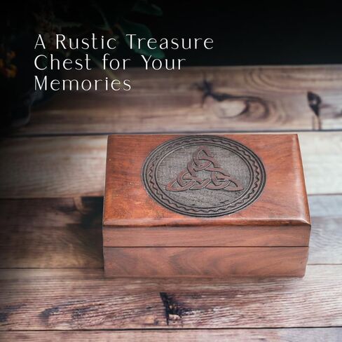 ABHISUBYA Handmade Wooden Box, Jewelry Organizer, Storage Box, Jewelry Boxes & Organizers, Gothic Decor, Wedding Gifts - Decorative Box7 in Kuwait