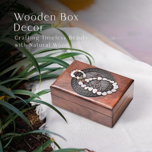 ABHISUBYA Handmade Wooden Box, Jewelry Organizer, Storage Box, Jewelry Boxes & Organizers, Gothic Decor, Wedding Gifts - Decorative Box7 in Kuwait