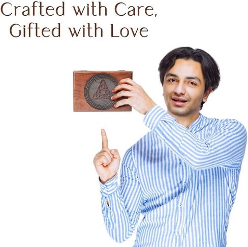 ABHISUBYA Handmade Wooden Box, Jewelry Organizer, Storage Box, Jewelry Boxes & Organizers, Gothic Decor, Wedding Gifts - Decorative Box7 in Kuwait