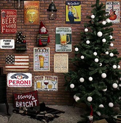 تي اس او اس كيه لافتة معدنية رترو / Dirty Garden Supply علامة معدنية عتيقة صن سيرف رمال سي ايه ستيل لا توقيع مظهر ريترو هوم كلوب بار ديكور فني جدار الفن لافتة معدنية القصدير 12 × 8 انش in Kuwait