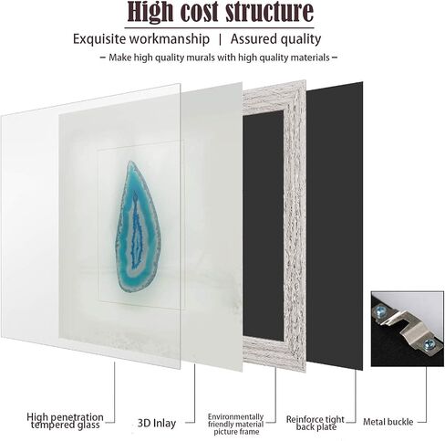 Orange Internet 9inx9inBlue Agate 3D Wall Art Personalized Signsr Wall Decorations For Birthday Modern Art Wall Decor Wall Decor For Graduation Party Dining Wall Art 89SA051 in Saudi Arabia