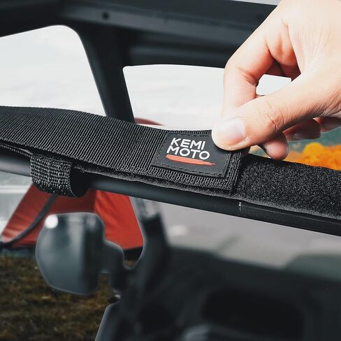 kemimoto UTV Fishing Rod Holder 2 Pack Adjustable 47"-60" Fishing Pole Rack Inside Fishing Rod Straps with Polyester Webbing Compatible with Can am Defender Polaris Ranger Honda Pioneer Cfmoto Uforce in Saudi Arabia