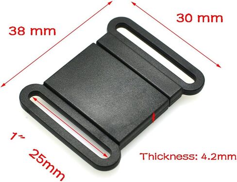 20pcs/Pack Plastic Safty Breakaway Belt Buckles Bra Accessories Pet Collar Webbing 10mm 15mm 20mm 25mm (Webbing Size 25mm) in Saudi Arabia