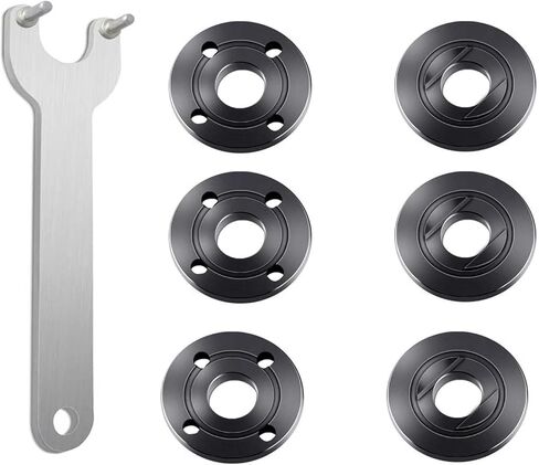 HAKATOP Angle Grinder Wrench Spanner Metal Lock Nut Fits Dewalt Milwaukee Makita 193465-4 Bosch Black & Decker Ryobi 4.5" 5" 5/8-11 in Kuwait