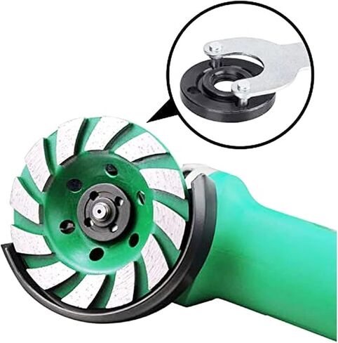 HAKATOP Angle Grinder Wrench Spanner Metal Lock Nut Fits Dewalt Milwaukee Makita 193465-4 Bosch Black & Decker Ryobi 4.5" 5" 5/8-11 in Kuwait