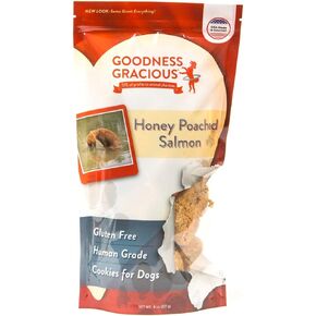 Goodness Gracious Honey Poached Salmon Flavored Gluten Free Cookies for Dogs in Saudi Arabia