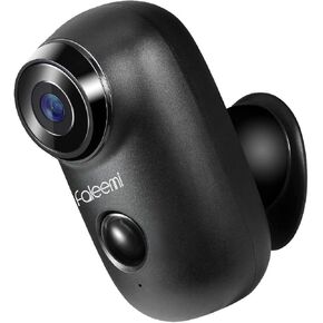 كاميرا مراقبة فاليمي لاسلكية تعمل بالواي فاي قابلة لإعادة الشحن تعمل بالبطارية، كاميرا مراقبة عالية الدقة مقاومة للطقس مع كشف الحركة، رؤية ليلية، صوت ثنائي الاتجاه، فتحة بطاقة الذاكرة، تخزين سحابي (أسود) in Kuwait