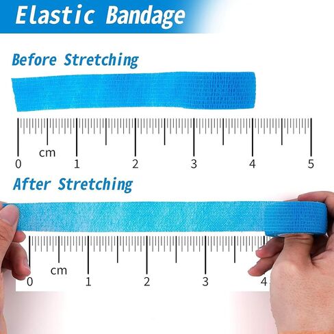 24 Pack Self Adherent Cohesive Wrap Bandages 1 Inches X 5 Yards, First Aid Tape, Elastic Self Adhesive Tape, Athletic, Sports wrap Tape, Bandage Wrap for Sports, Wrist, Ankle (Rainbow Color/24 Colors) in Kuwait