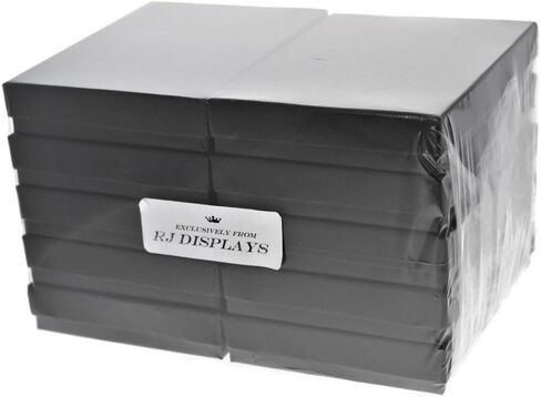 RJ Displays 25 Matte Black Cotton Boxes Necklace Jewelry Gift Box Displays 7 1/8" x 5 1/8" x 1 1/8" (181 x 130 x 28 mm) #75 in Saudi Arabia