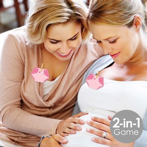 Big Dot of Happiness Baby Boy - Blue Baby Shower Conversation Starter - 2-in-1 Dirty Diaper Game - Set of 24 in Saudi Arabia