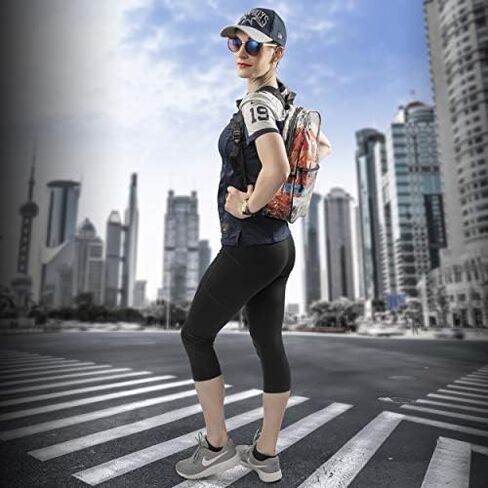 Bags for Less Vinyl Security Clear Bag Stadium Approved Backpack Bookbag with Black Trim Adjustable Straps & Mesh Side in Kuwait