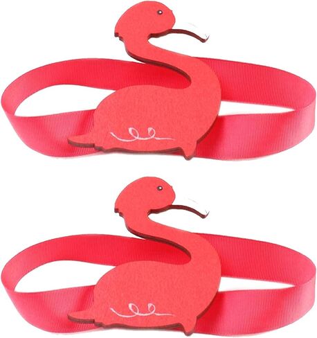 YIC YYC 2 قطعة فلامنغو ستارة مغناطيسية مشبك خشبي التعادل الخلفي غرفة الأطفال حامل الستارة in Kuwait