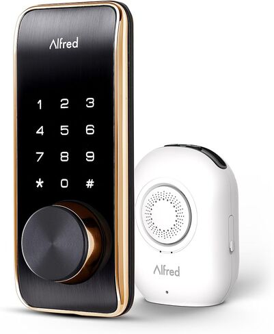 Alfred Touchscreen Keypad Pin + Key Entry Smart Door Lock Combo with Wi-Fi Connect Bridge & Key (DB2W-B-GL) in Saudi Arabia