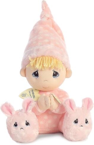 Aurora® Inspirational Precious Moments™ Precious Prayer Girl Stuffed Animal - Cherished Memories - Enduring Comfort - Pink 9.5 Inches in Saudi Arabia