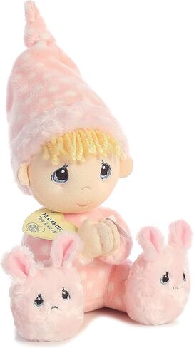 Aurora® Inspirational Precious Moments™ Precious Prayer Girl Stuffed Animal - Cherished Memories - Enduring Comfort - Pink 9.5 Inches in Saudi Arabia