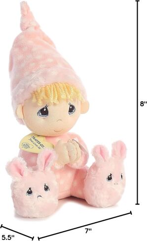 Aurora® Inspirational Precious Moments™ Precious Prayer Girl Stuffed Animal - Cherished Memories - Enduring Comfort - Pink 9.5 Inches in Saudi Arabia