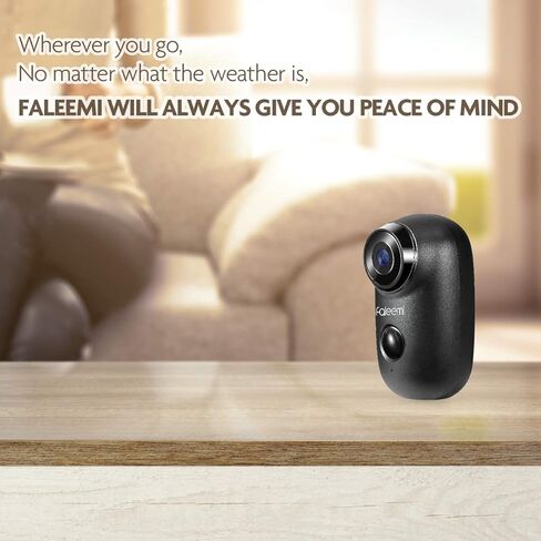كاميرا مراقبة فاليمي لاسلكية تعمل بالواي فاي قابلة لإعادة الشحن تعمل بالبطارية، كاميرا مراقبة عالية الدقة مقاومة للطقس مع كشف الحركة، رؤية ليلية، صوت ثنائي الاتجاه، فتحة بطاقة الذاكرة، تخزين سحابي (أسود) in Kuwait