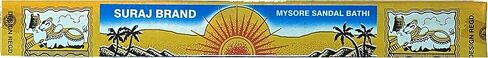 Stress Relief Suraj Sandalwood Incense - Mysore Sandal Bathi. Sold by 12 Packs in Saudi Arabia