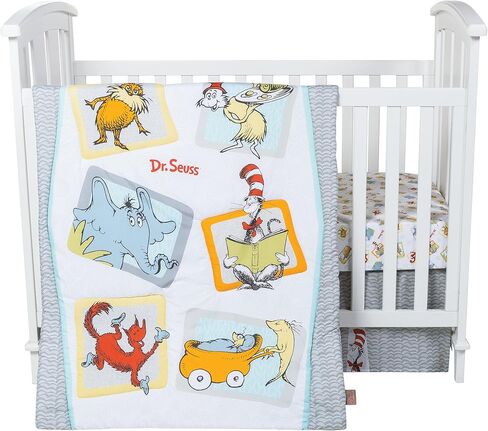 طقم سرير أطفال الدكتور سوس فريندز من 5 قطع من تريند لاب، متعدد (30016) in Kuwait