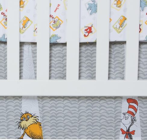 طقم سرير أطفال الدكتور سوس فريندز من 5 قطع من تريند لاب، متعدد (30016) in Kuwait