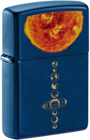 ولاعة للجيب بتصميم نظام الطاقة الشمسية Zippo بلون كحلي غير لامع in Saudi Arabia