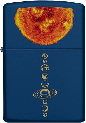 ولاعة للجيب بتصميم نظام الطاقة الشمسية Zippo بلون كحلي غير لامع in Saudi Arabia