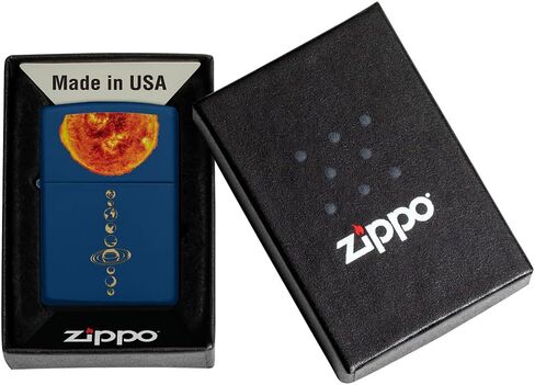 ولاعة للجيب بتصميم نظام الطاقة الشمسية Zippo بلون كحلي غير لامع in Saudi Arabia