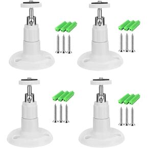 بيليون حامل تثبيت كاميرا يثبت على الحائط قابل للتعديل للاستخدام الداخلي والخارجي متوافق مع ارلو برو/برو 2/برو 3/برو 4 ولبطارية كاميرا رينج ستيك اب/كاميرا داخلية وايز كام بان/خارجي (4 قطع، ابيض) in Kuwait