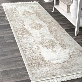 سجادة nuLOOM Cantrell Faded Transitional هامش عداء، 2' 8 "× 8"، عاجي in Kuwait