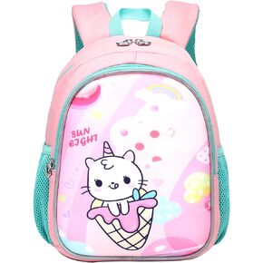 حقيبة ظهر Sunborls للأطفال الصغار برسوم كرتونية بعمر 2-6 سنوات لمرحلة ما قبل المدرسة، حقيبة مدرسية ممتعة لحماية العمود الفقري وتخفيف الحمل، حقيبة ظهر صغيرة باللون الأرجواني الفاتح على شكل وحيد القرن in Kuwait