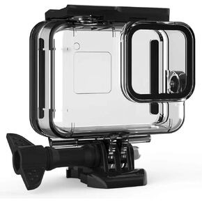 جراب F1TP مقاوم للماء لـ GoPro Hero 2018/7/6/5 أسود، جراب جو برو دايف مزود بملحقات تثبيت تثبيت سريعة الفك ومسمار ثامبكرو مقاومة للماء 17 قدم (45 متر) in Kuwait