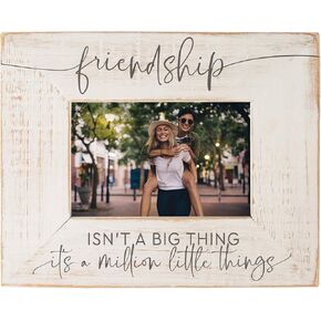 P. Graham Dunn Friendship Little Things Distressed Cream 9.875 x 7.75 إطار صورة من خشب الصنوبر in Kuwait