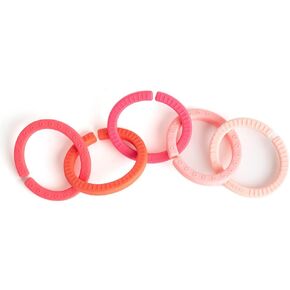 بيلا تونو هابي لينكس - وصلات سيليكون مونتيسوري للأطفال وألعاب أطفال من السيليكون الناعم، ألعاب تنموية للعب والتسنين والمهارات الحركية الإجمالية والتعرف على الألوان والمزيد، فتاة متدرجة in Kuwait