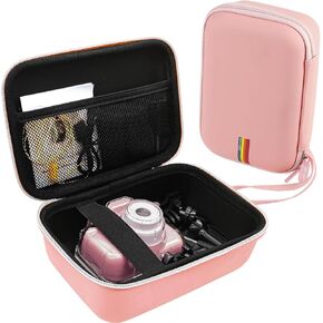 حافظة كاميرا Leayjeen متوافقة مع Agoigo/PROGRACE/Orlife/BRYSETEN والمزيد من الأطفال لعبة كاميرا فيديو رقمية مقاومة للماء - هدايا عيد ميلاد للفتيات والأولاد (الجراب فقط) - وردي in Kuwait