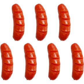 Bbiamsleep 7 قطع اصطناعية نابضة بالحياة هوت دوج محاكاة هوت دوج مظهر واقعي فو هوت دوج وهمية السجق نموذج الغذاء الاصطناعي للمطبخ ديكور المنزل الطرف عينة الدعائم التصوير الفوتوغرافي in Kuwait