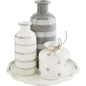 Mud Pie Happy Multi Bud Vase, Multi 6 1/2" x 6 1/2" dia in Kuwait