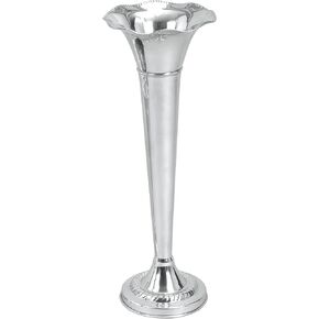 The Novogratz Aluminum Flute Shaped Vase, 8" x 8" x 22", Silver in Kuwait