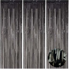 AIBIIN 2 حزمة من 3.3x6.6ft الذهب احباط هامش الستار الذهب اللافتات خلفية الستائر للذهب حزب زينة الذهب الزفاف عيد ميلاد العازبة السنة الجديدة ديكور صورة تبادل لاطلاق النار الدعائم