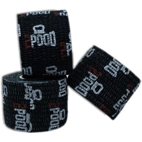2POOD Lift Heavy Weightlifting Tape 3-Pack | Crossfit Weightlifting Tape | Premium Adhesive Tape for Weightlifters | Easy Stretch & Flexible for Non-Slip Lifting (Black) in Kuwait