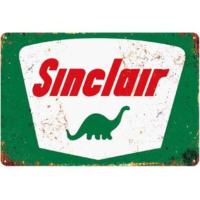 سينكلير تين ديكور حائط معدني ، تصميم أصلي سميك صفيح جدار الفن علامة لرجل كهف / المرآب in Kuwait