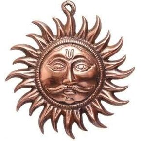 فيندافان بازار صن/صن/نحاس معلق سوريا ايدول مصنوع من النحاس لفاستو والحظ السعيد والنجاح والازدهار/معلق صن ايدول 15 سم in Kuwait