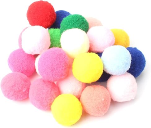 Jegtew Cat Toys, 30 Pcs Kitten Cat Ball Toys, Plush Pets Ball Toys, Puppies Play Sponge Ball in Kuwait