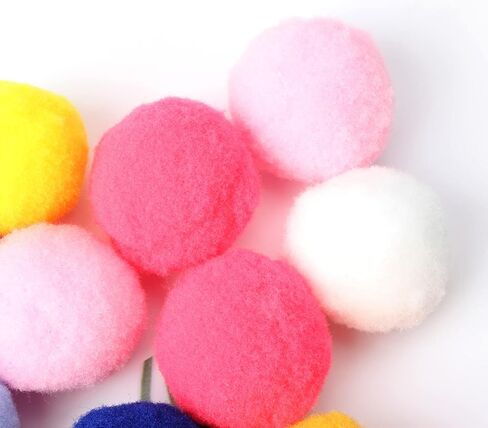 Jegtew Cat Toys, 30 Pcs Kitten Cat Ball Toys, Plush Pets Ball Toys, Puppies Play Sponge Ball in Kuwait