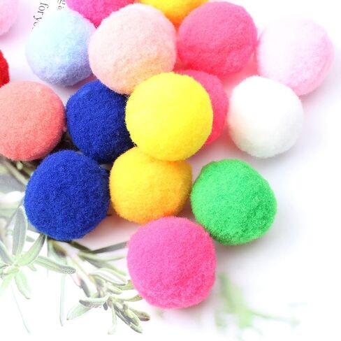 Jegtew Cat Toys, 30 Pcs Kitten Cat Ball Toys, Plush Pets Ball Toys, Puppies Play Sponge Ball in Kuwait