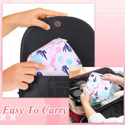 Shappy 4 Pieces Sanitary Napkin Bag Period Pad Pouch Period Holder Bag Kit Portable Tampon Pouches Zipper Bags for Menstruation Period Teen Girls Women Feminine Ladies in Saudi Arabia