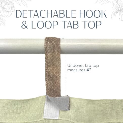 Elrene Home Fashions Darien Solid Sheer Indoor/Outdoor Curtain Panel, 52 inches X 84 inches, Natural in Kuwait