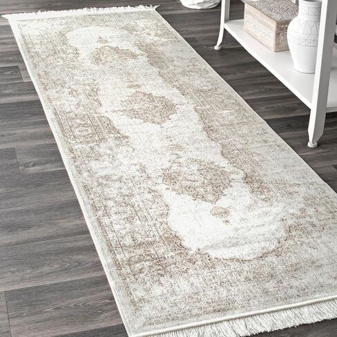 سجادة nuLOOM Cantrell Faded Transitional هامش عداء، 2' 8 "× 8"، عاجي in Kuwait