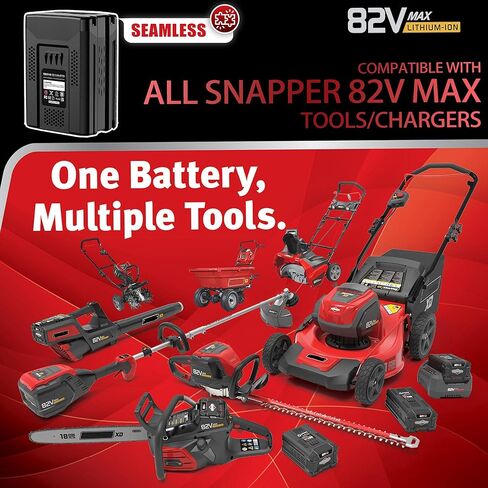 【مع شاشة LCD】 استبدال البطارية الفعلية 3.5 أمبير في الساعة لبطارية Snapper XD 82V Briggs & Stratton 1760266 1760265 1760966 بطارية ليثيوم أيون عالية السعة BSB2AH82 / BSB4AH82 / BSB5AH82 【فقط من أجل Snapper】 in Kuwait