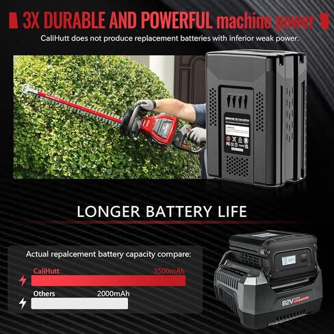 【مع شاشة LCD】 استبدال البطارية الفعلية 3.5 أمبير في الساعة لبطارية Snapper XD 82V Briggs & Stratton 1760266 1760265 1760966 بطارية ليثيوم أيون عالية السعة BSB2AH82 / BSB4AH82 / BSB5AH82 【فقط من أجل Snapper】 in Kuwait